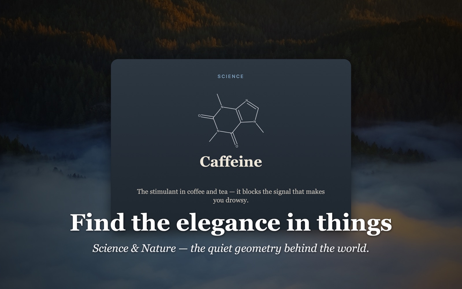 Science & Nature card